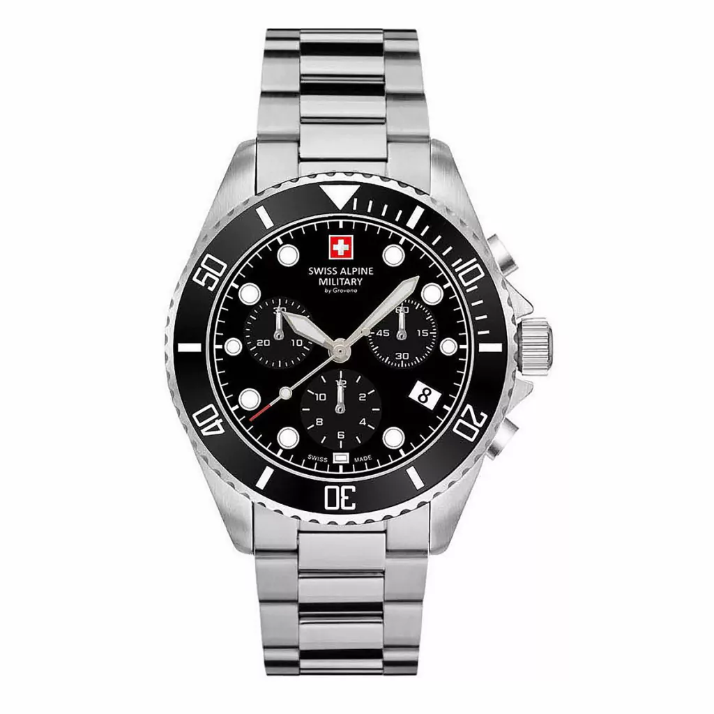 Reloj Swiss Alpine Military By Grovana Master Diver Chrono 7053.9137SAM -  Eduardo Vendemmia Joyas